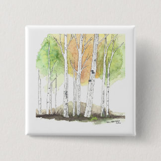 Birch tree button
