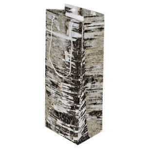 Birch Tree Close-Up Wine Gift Bag