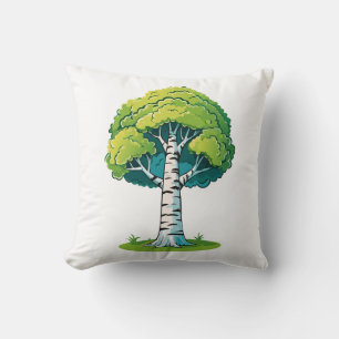 Birch tree cushion