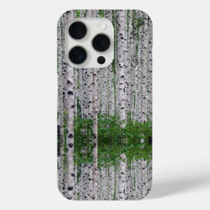 Birch Tree Forest Nature iPhone 15 Pro Case