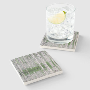 Birch Tree Forest Nature Stone Coaster