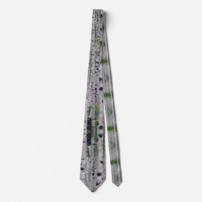 Birch Tree Forest Nature Tie (Front)