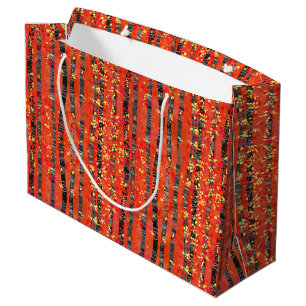 Birch Tree Forest Pattern Large Gift Bag