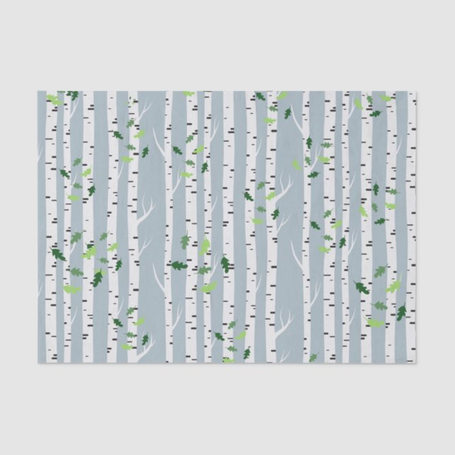 Birch Tree Forest - Woody Tissue Paper (Front)