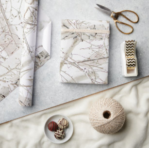 Birch Tree in Winter Wrapping Paper