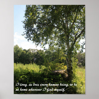 Birch Tree Inspirational Print