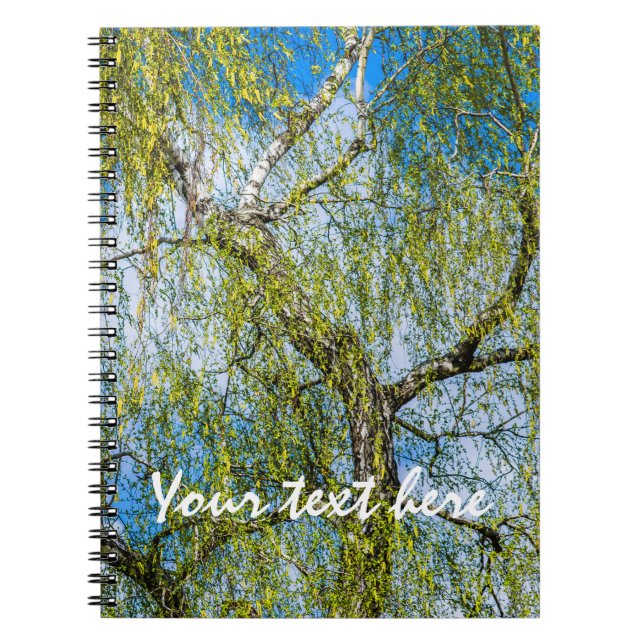Birch tree - Spring is in the air Spiral Notebook (Front)
