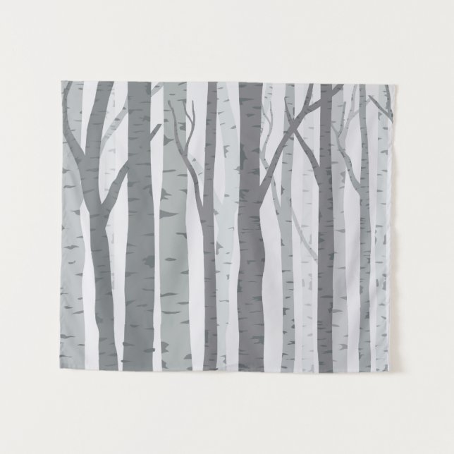 Birch Tree Tapestry (Front (Horizontal))