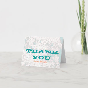 Birch Tree Typography Thank You Cards