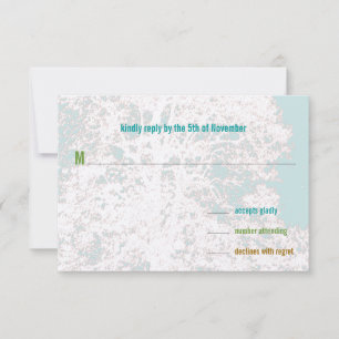 Birch Tree Western Saddle  RSVP Card