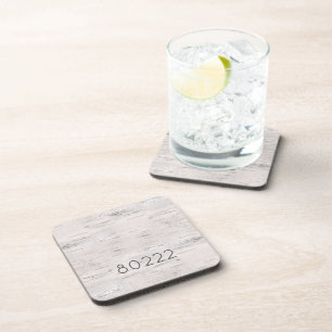 Birch Tree ZIP CODE Outdoors Nature New Home Coaster