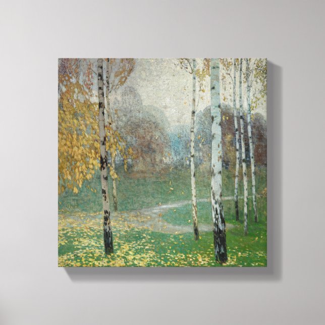 Birch Trees, 1904 (oil on canvas) Canvas Print (Front)
