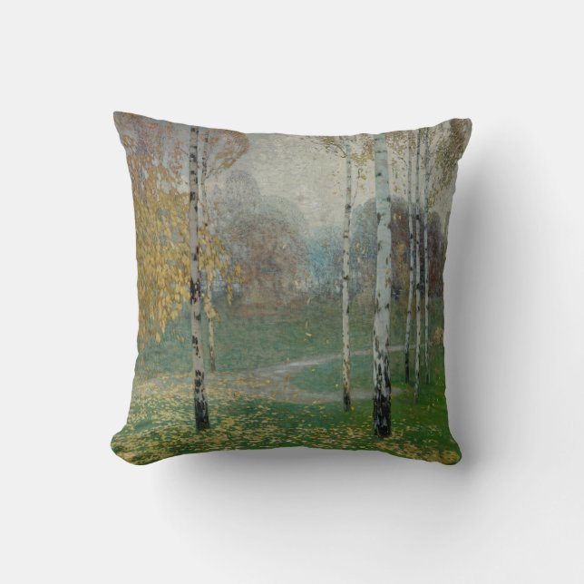 Birch Trees, 1904 (oil on canvas) Cushion (Front)