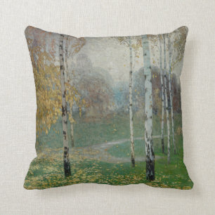 Birch Trees, 1904 (oil on canvas) Cushion