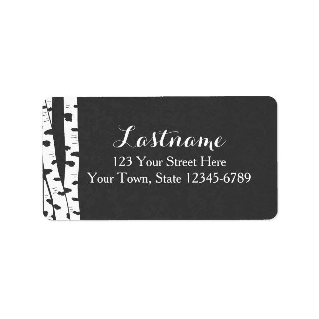 Birch Trees Address or Gift tag (Front)