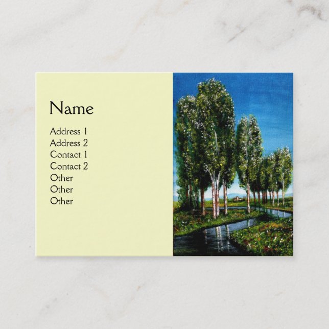 BIRCH TREES IN TUSCANY BUSINESS CARD (Front)