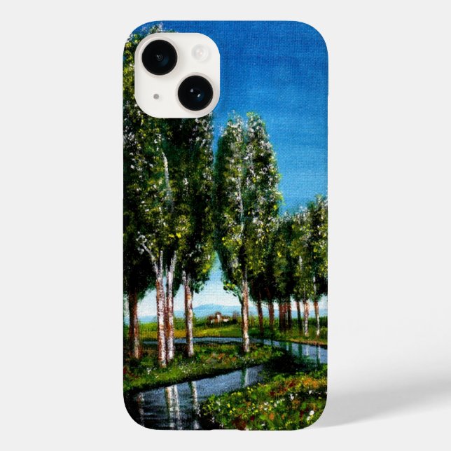 BIRCH TREES IN TUSCANY Case-Mate iPhone CASE (Back)