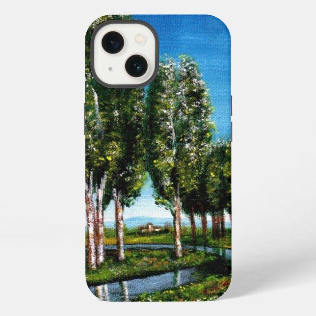 BIRCH TREES IN TUSCANY iPhone CASE (Back)