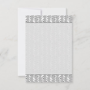 Birch Trees Pattern Bland Black White Card