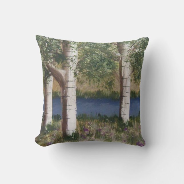 Birch Trees pillow (Front)