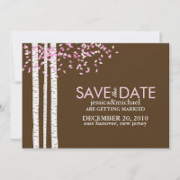 Birch Trees Save the Date Announcements