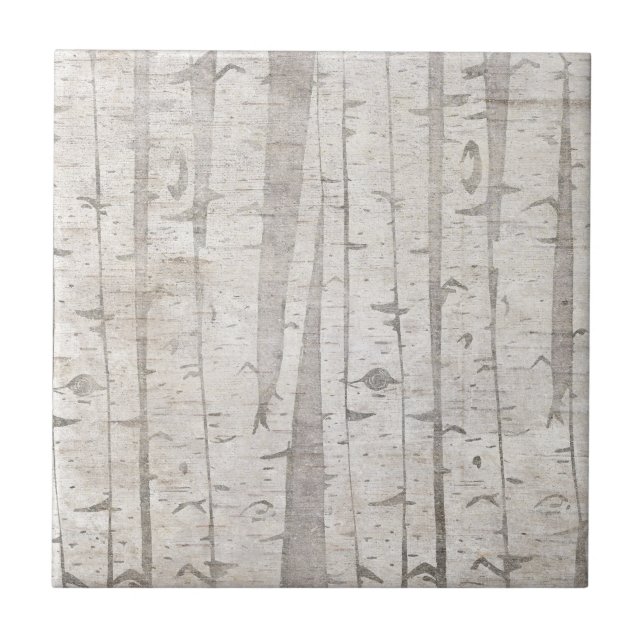 Birch Trees Tile (Front)