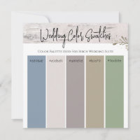 Birch Wedding Colour Pallette