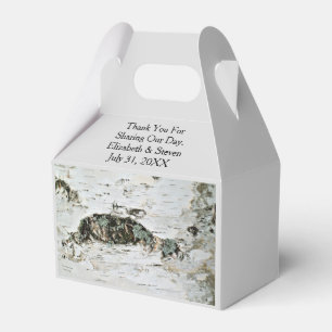 Birch Wood Nature Wedding Favour Boxes