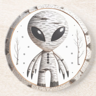 Birchbark Alien Coaster