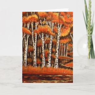 Birches Greeting Card
