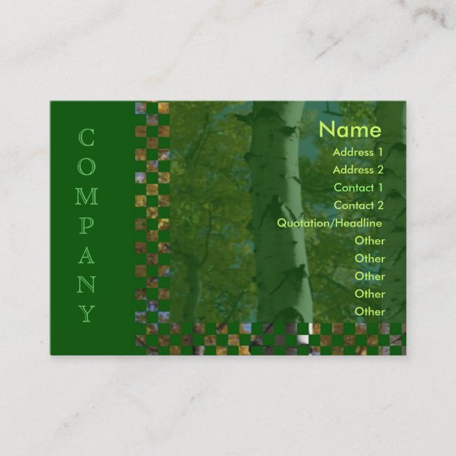 Birches Profile Card (Front)