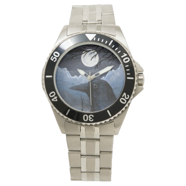 Bird 58 Crow Raven Watch (Front)