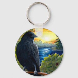 Bird 63 crow key ring