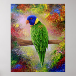 bird 76 multicolor bird poster