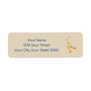 Bird Address Label