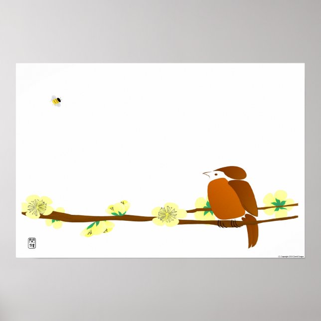 Bird and Bee Poster (Front)