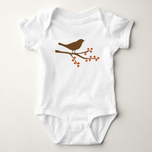 Bird and Berries Baby Bodysuit