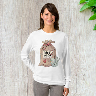 Bird And Bird Seed Womens Long-Sleeve T-Shirt