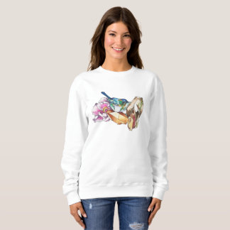 Bird and crystals sweatshirt