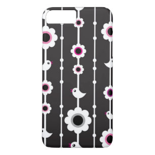 bird and flowers pattern Case-Mate iPhone case