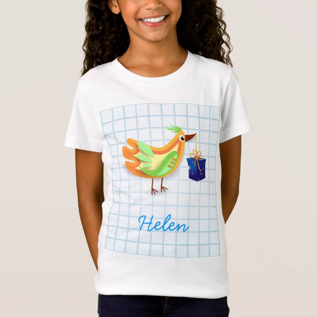 Bird and gift, shirt (Front)