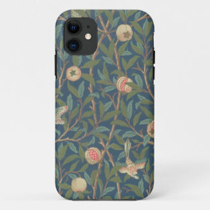 'Bird and Pomegranate' Wallpaper Design, printed b iPhone 11 Case