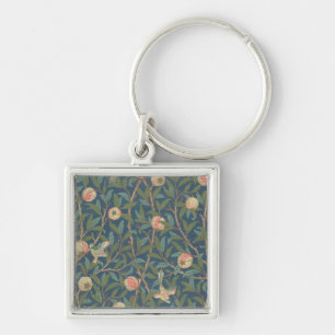 'Bird and Pomegranate' Wallpaper Design, printed b Key Ring