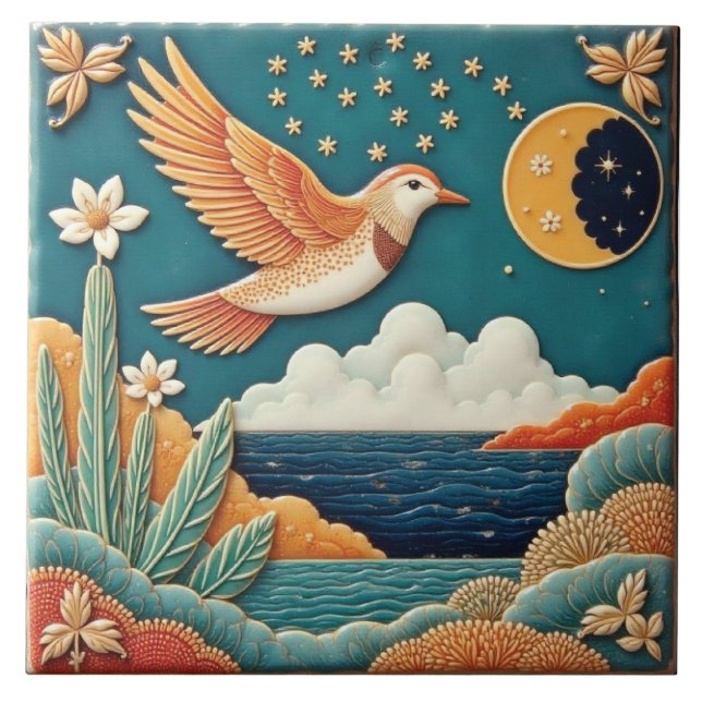 Bird and the Crescent Guide Tile (Front)