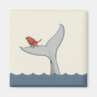 Bird and Whale Magnet