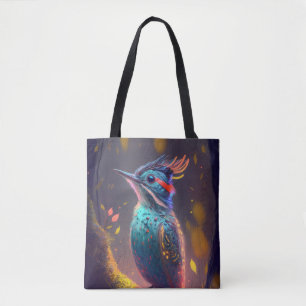 Bird Animal Portrait Painting Wildlife Outdoors Tote Bag