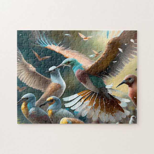 Bird Art 2 Easy Brain Art Puzzles Photo Puzzles In (Horizontal)