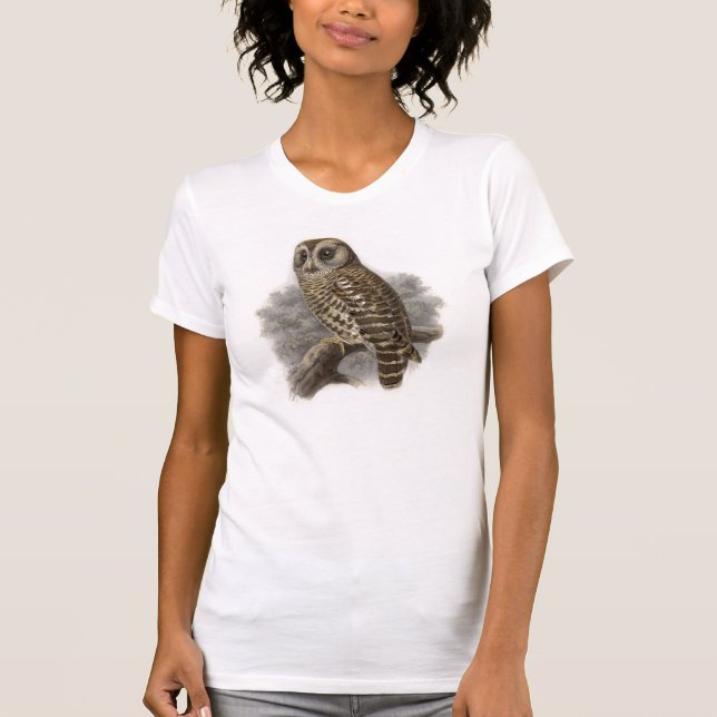 Bird Art 9 - Owl T-Shirt (Front)
