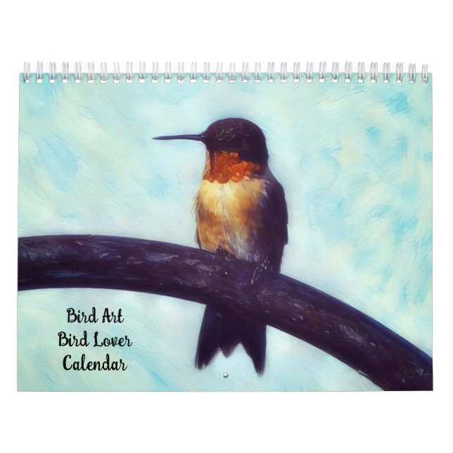 Bird Art Bird Lover Calendar (Cover)