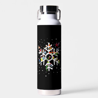 Bird Art Christmas Bird Lover T Shirt Water Bottle